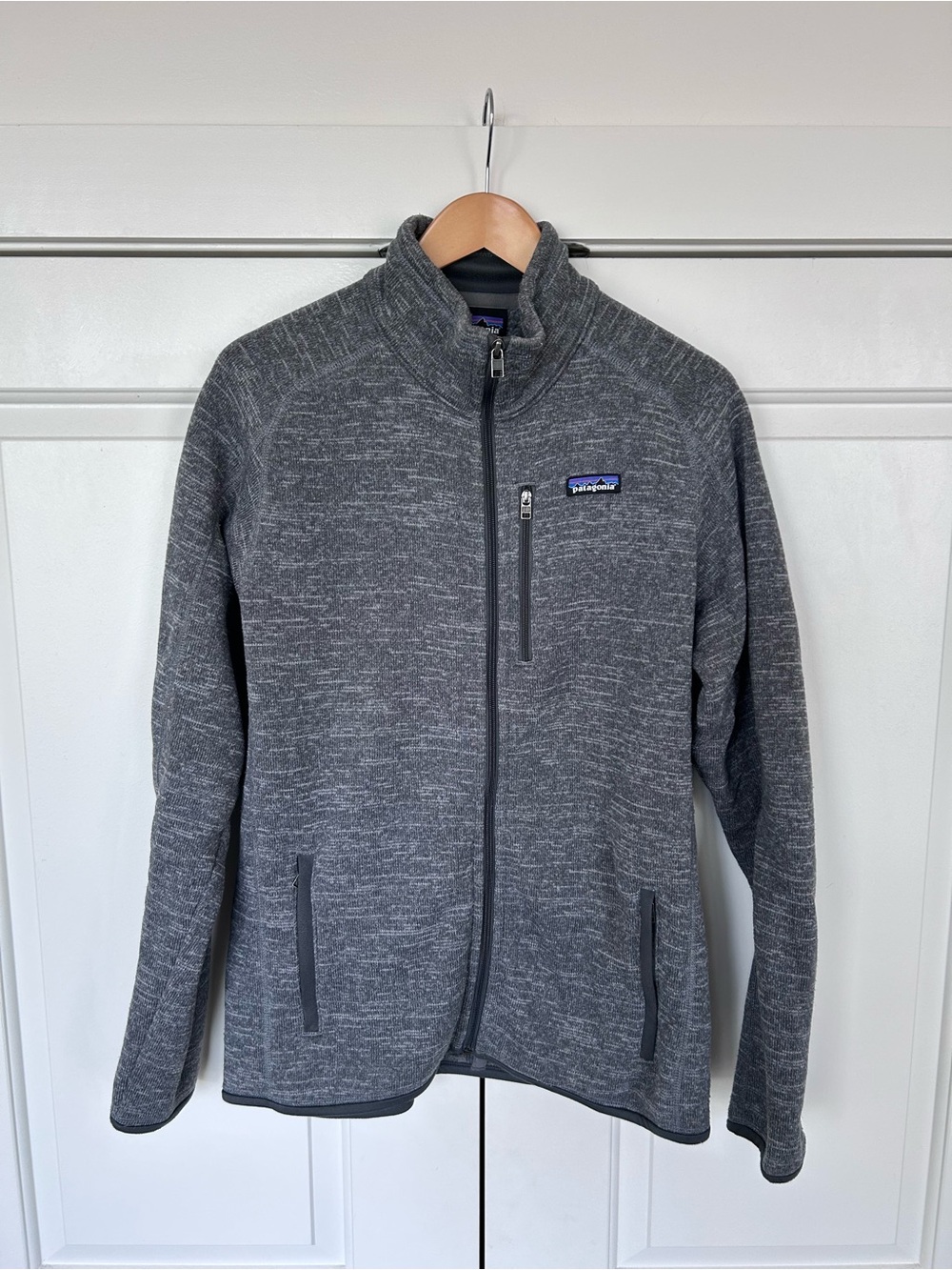 Patagonia Heather Gray Zip-Up Fleece Jacket